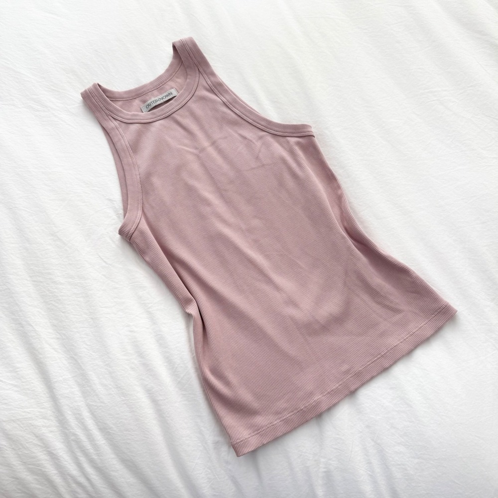 Outerknown Blush Ribbed High-Neck Tank - Picture 2 of 7